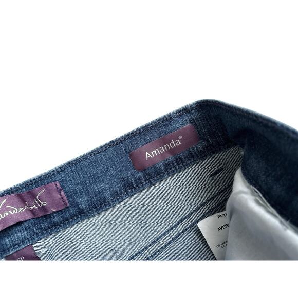 GLORIA VANDERBILT Womens Petite Size 6P Amanda Straight Blue Jeans 28" Inseam - Picture 7 of 8